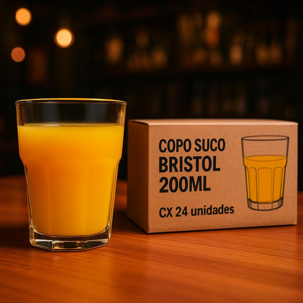 Copo Suco Bristol 200Ml - Cx 24 Unidades