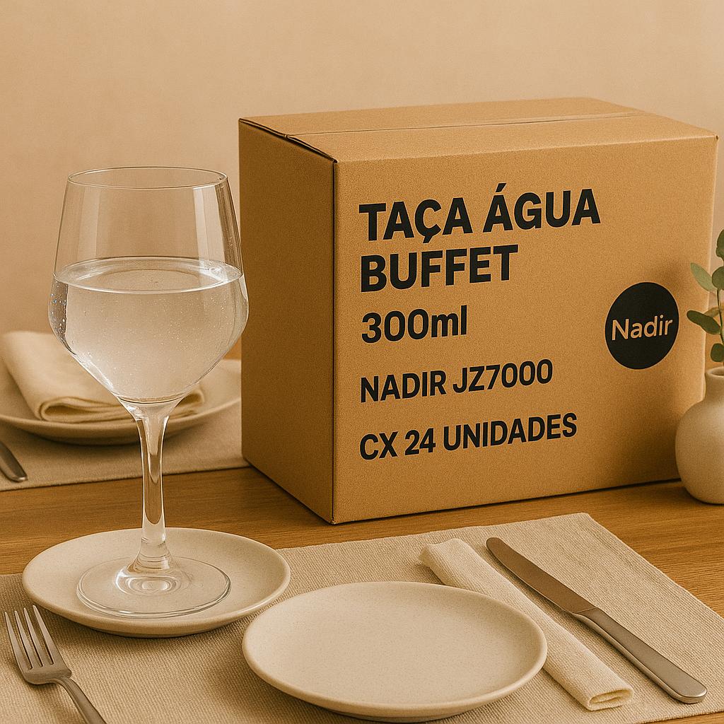 Taca Agua Buffet 300Ml Nadir - Cx 24 Unidades