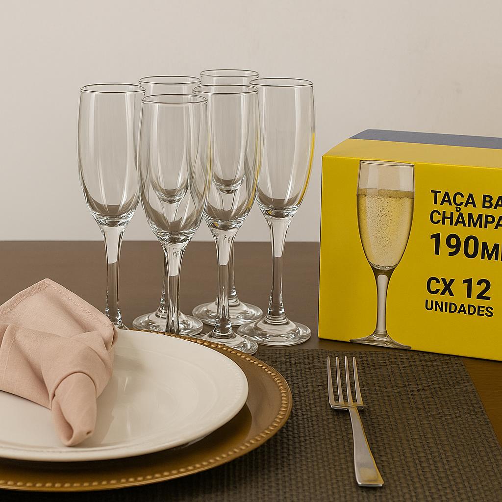 Taca Barone Champanhe 190Ml Nadir - Cx 12 Unidades