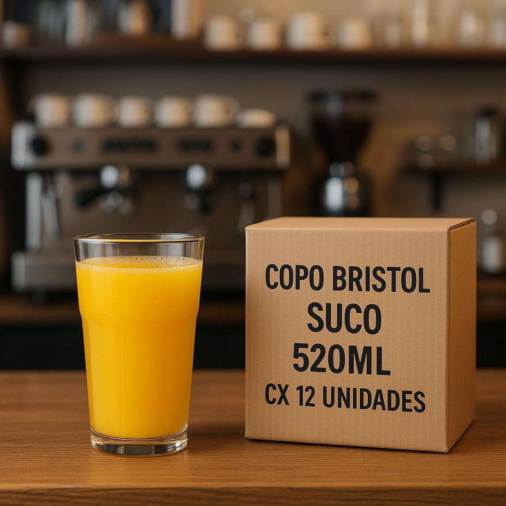 Copo Bristol Suco 520Ml - Cx 12 Unidades