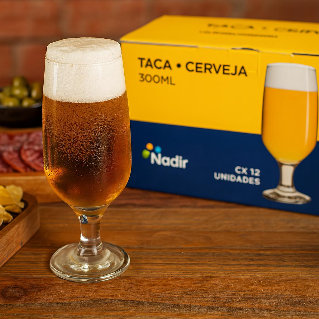 Taça para Cerveja Floripa 300ml Nadir - Cx 12 Unidades
