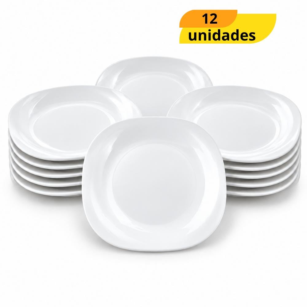 Prato Opaline Plaza Raso 27cm Nadir - Cx 12 Unidades