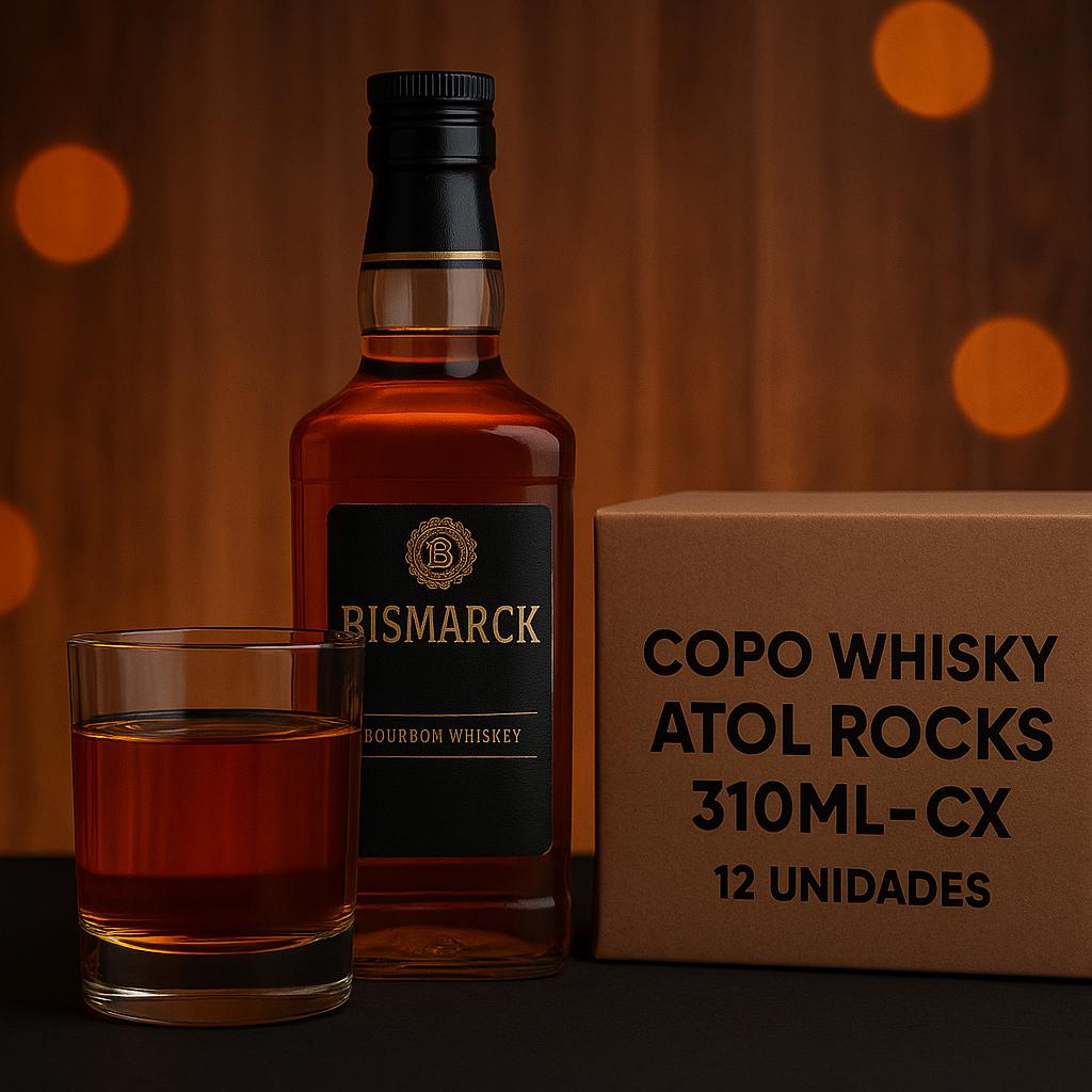 Copo Whisky Atol Rocks 310Ml - Cx 12 Unidades