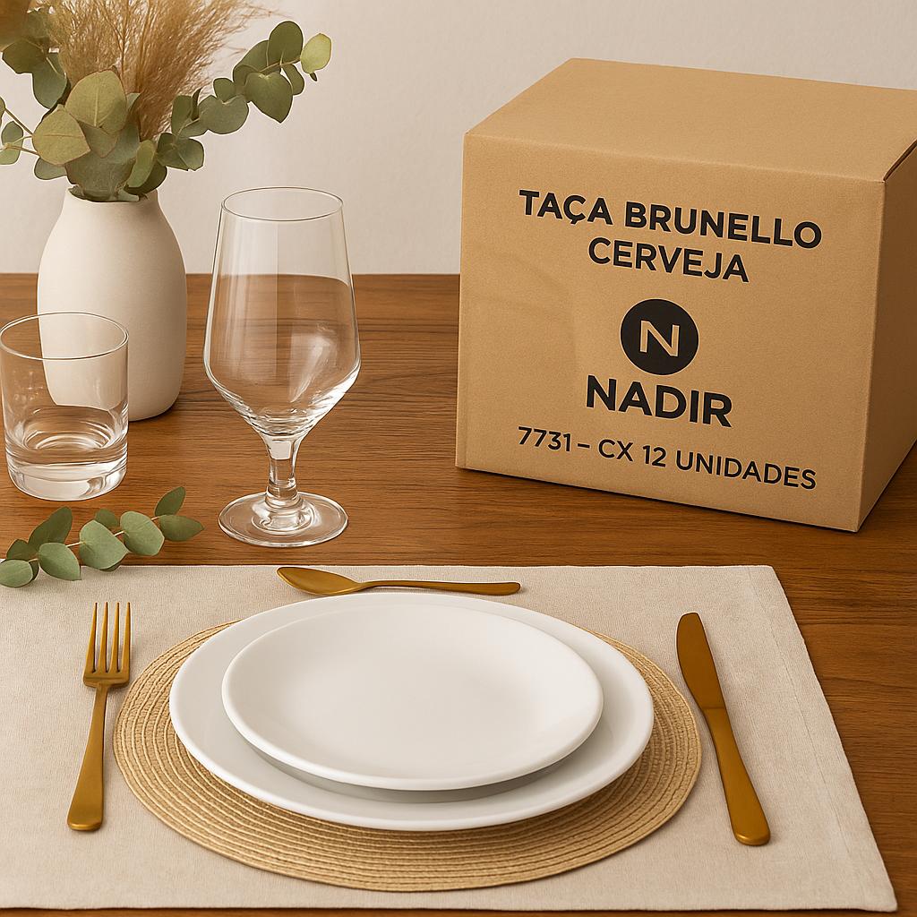 Taça Brunello Cerveja 400Ml Nadir - Cx 12 Unidades