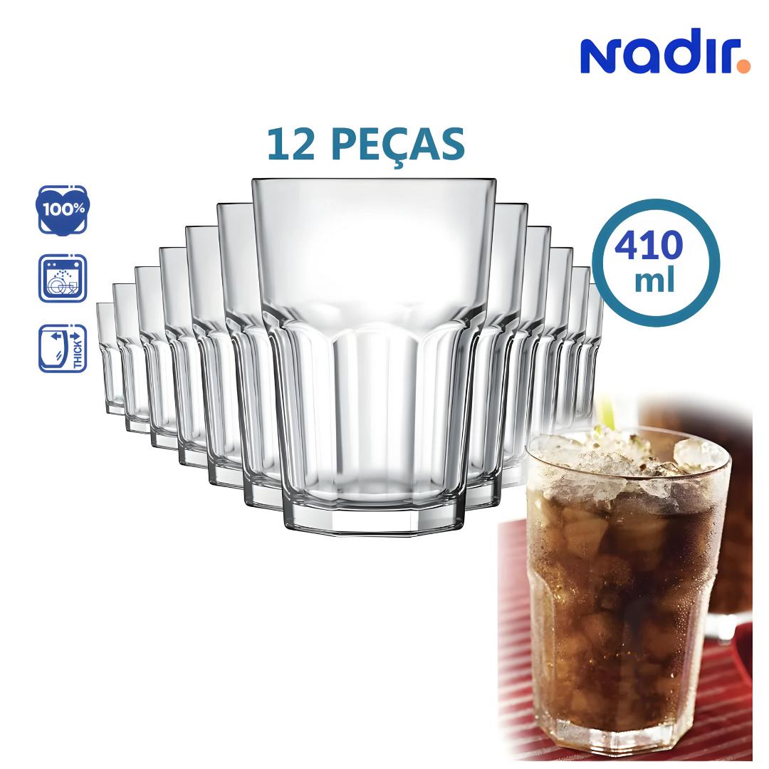 Copo Bristol Suco Drinks 410Ml Nadir - Cx 12 Unidades