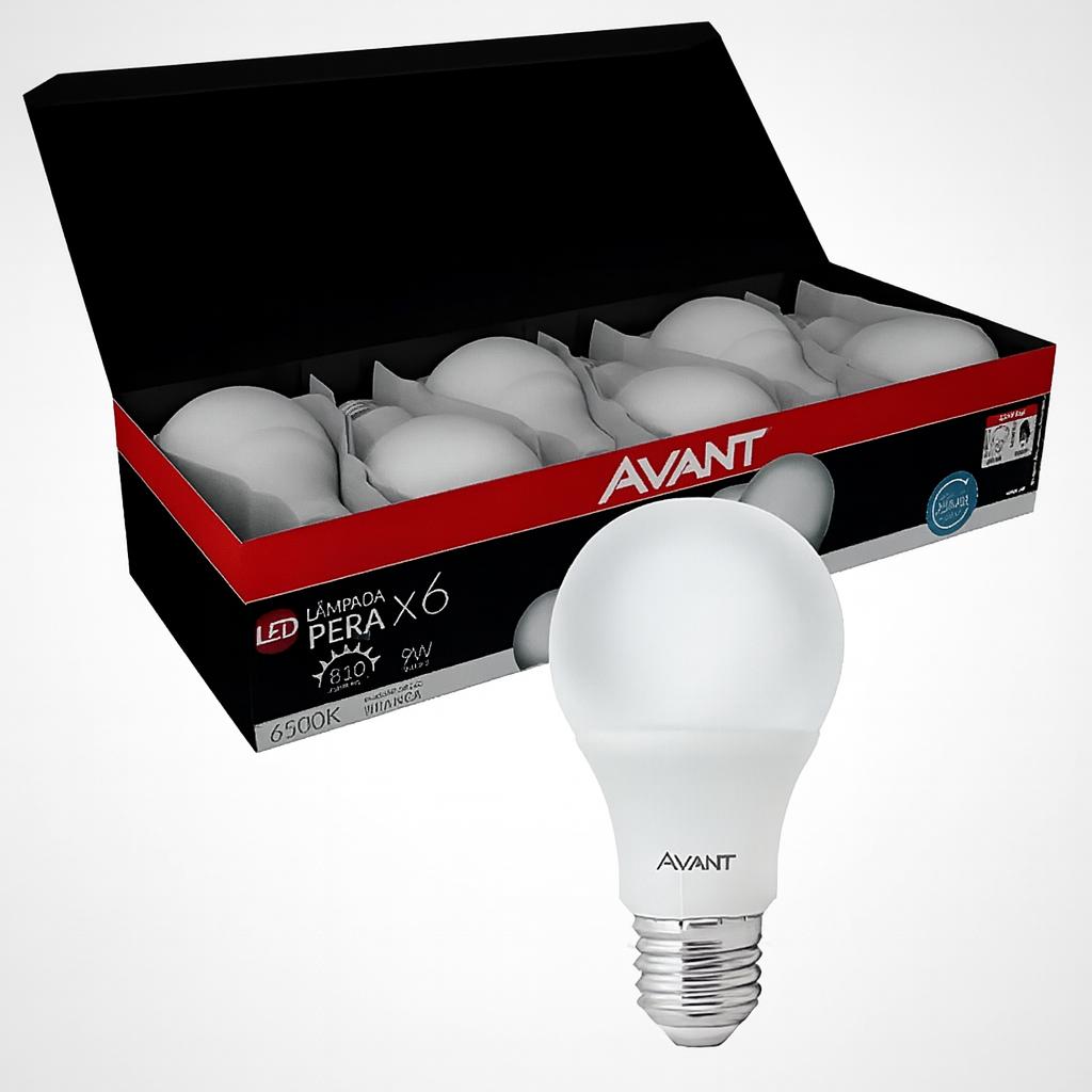 Lâmpada Led Per In Br6500K 200 9W Avant 335401378 - Cx 12 Unidades