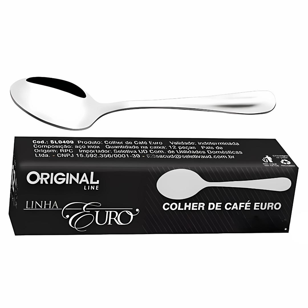 Colher Cafe Euro Original Line - Cx 12 Unidades