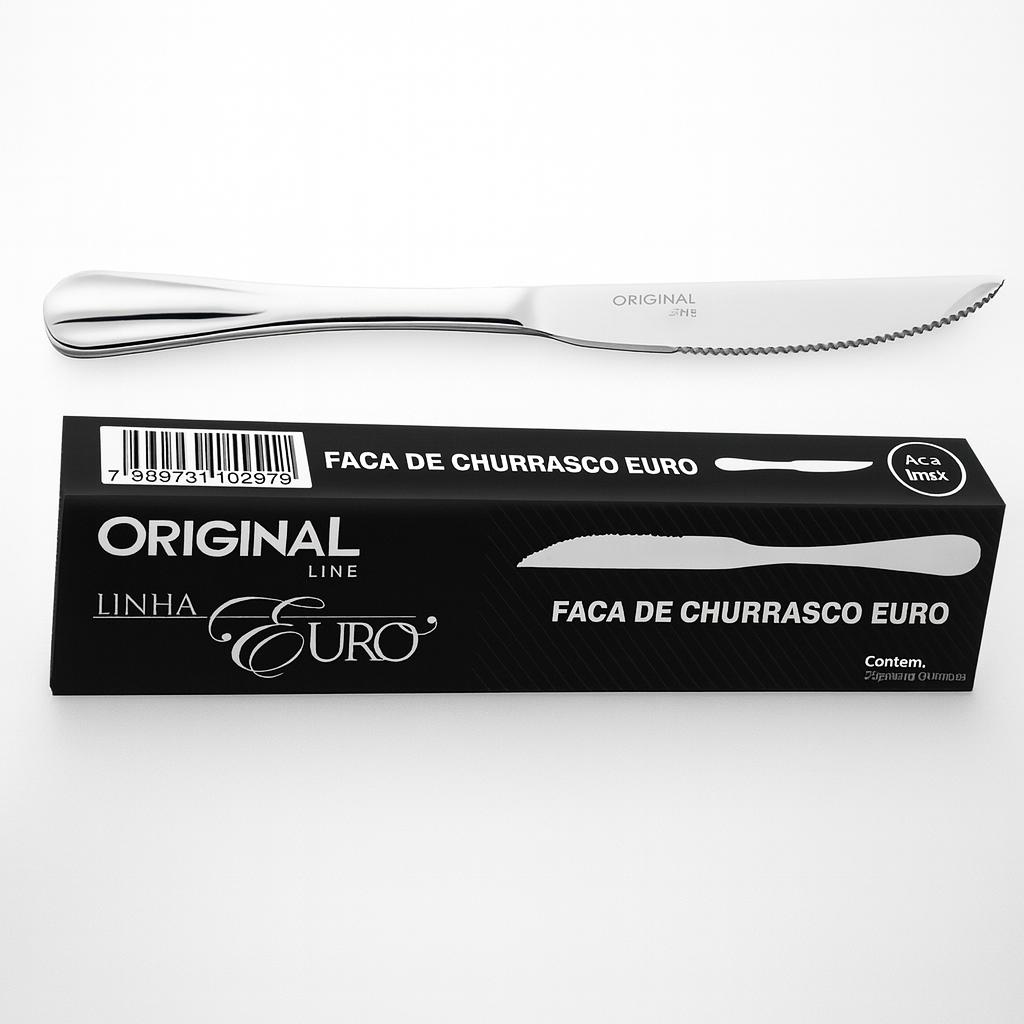 Faca Churrasco Euro Original Line - Cx 12 Unidades