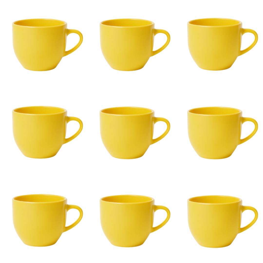 Xicara De Cafe Amarela 95Ml  - Cx 12 Unidades