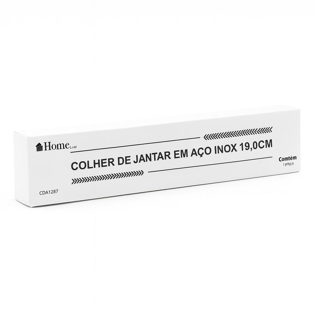 Colher De Mesa Inteirico De Aco 19Cm Chazak  - Cx 12 Unidades