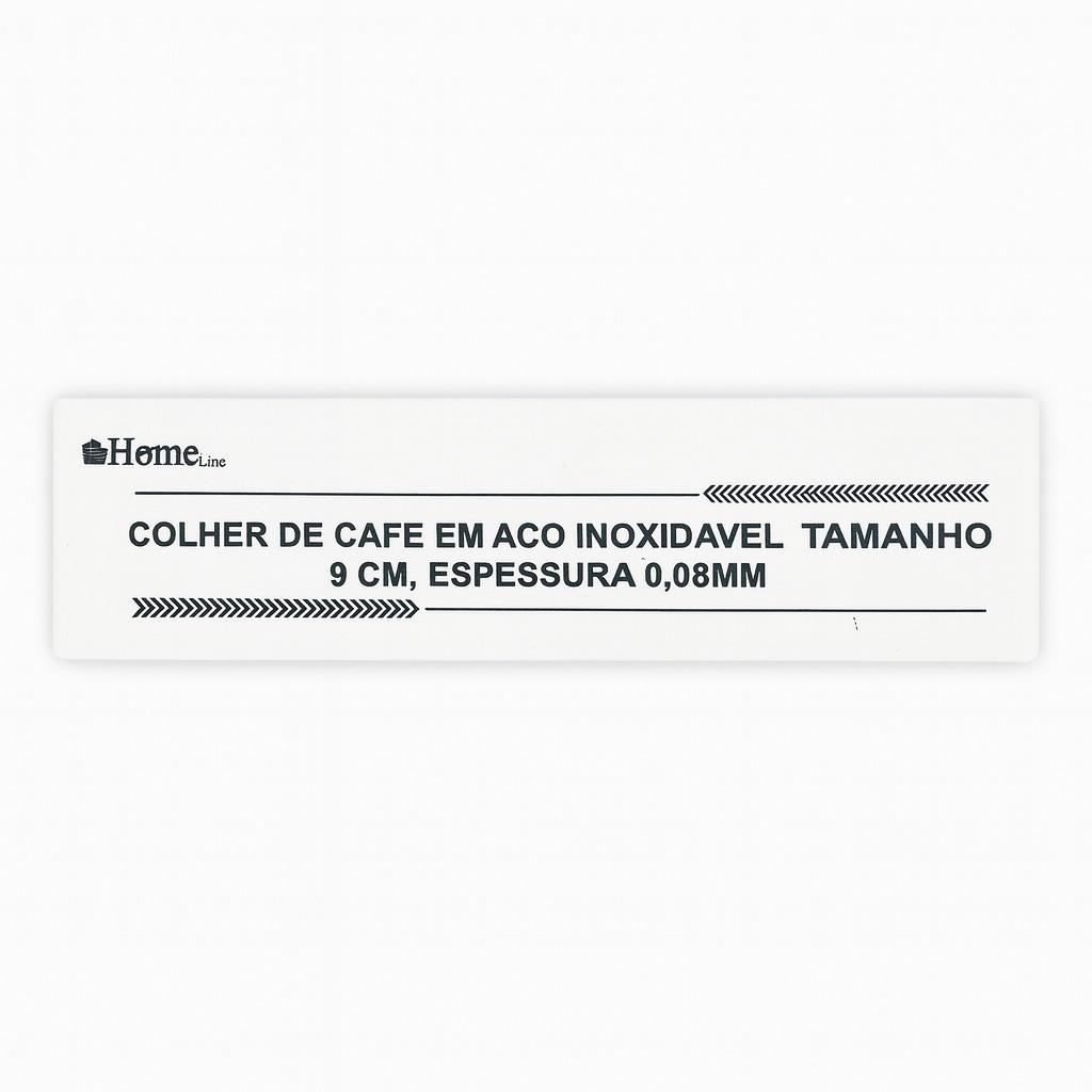 Colher De Cafe 9Cm Chazak  - Cx 24 Unidades