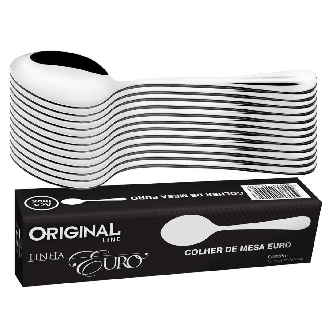 Colher De Mesa Euro Original Line - Cx 12 Unidades