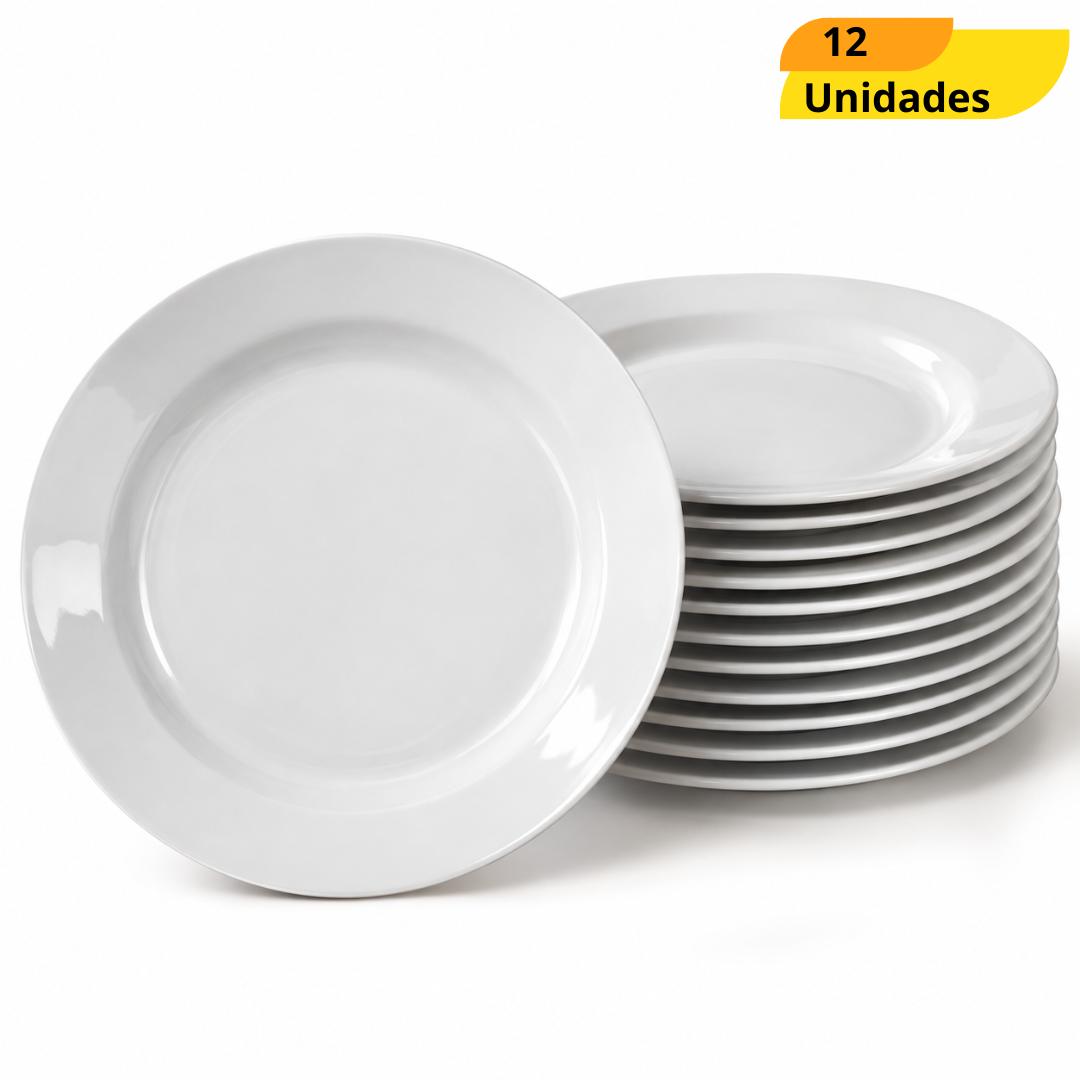 Prato Opaline Menu Raso 31cm Nadir - Cx 12 Unidades