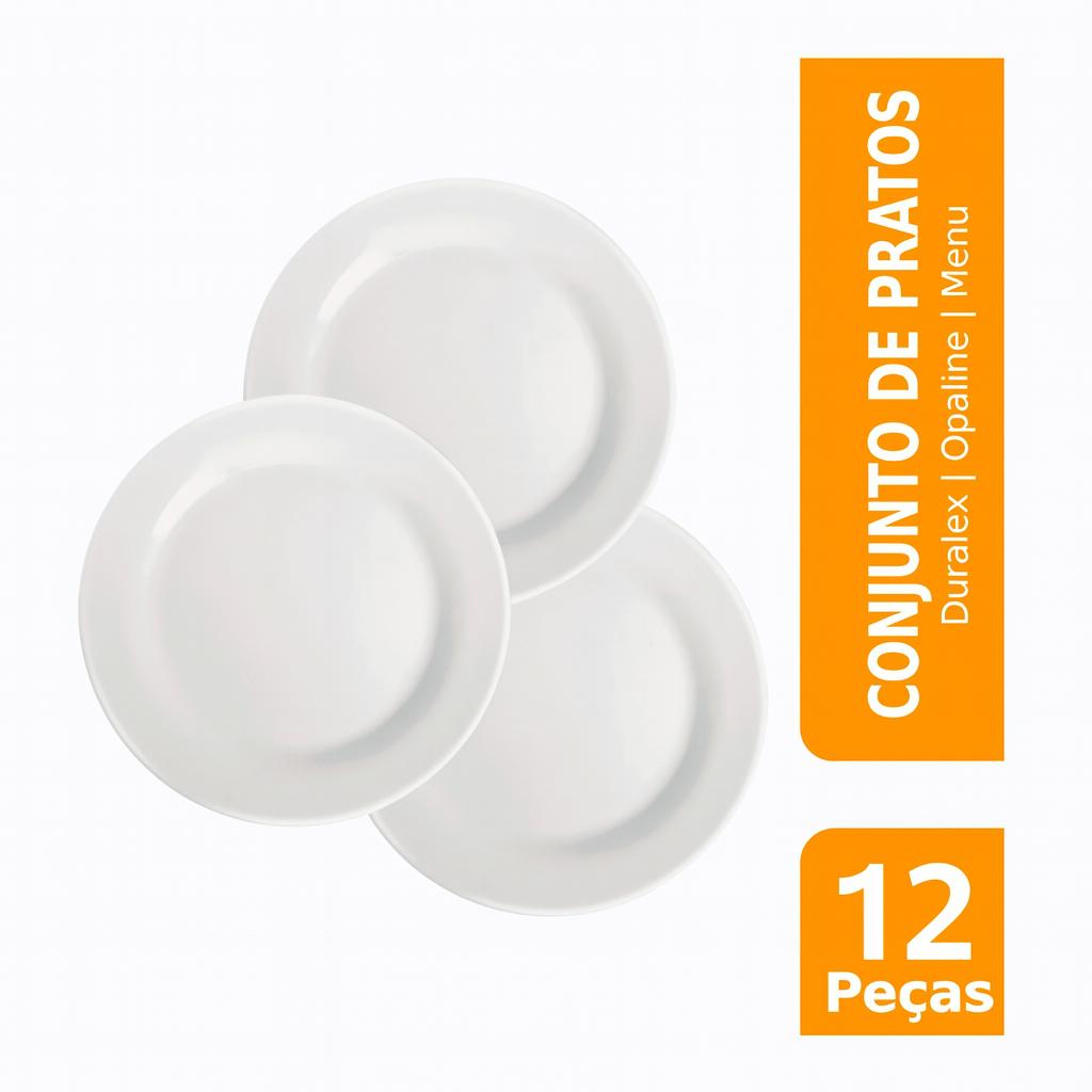 Prato Opaline Menu Raso 31cm Nadir - Cx 12 Unidades