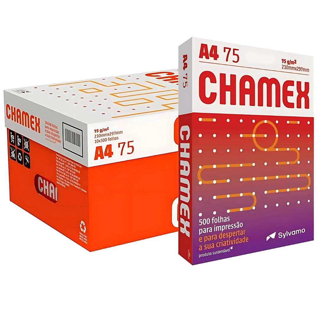 Papel Chamex Office A4 500Fls  - Cx 12 Unidades