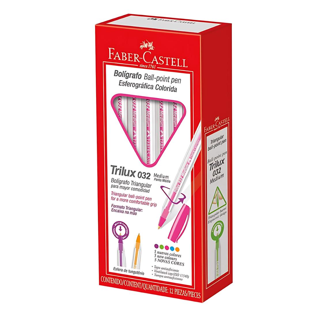 Caneta Trilux Colors Rs Faber Castell  - Cx 12 Unidades
