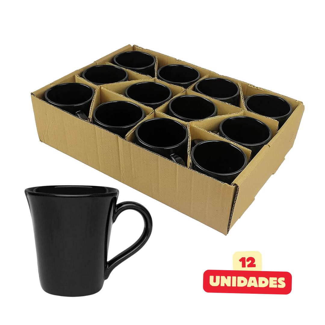 Caneca Tulipa Preta Horacilio  - Cx 12 Unidades