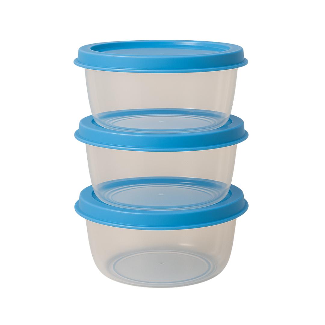 Conj Pote Redondo Mini 3Pcs Ercaplast 1932 - Cx 12 Unidades