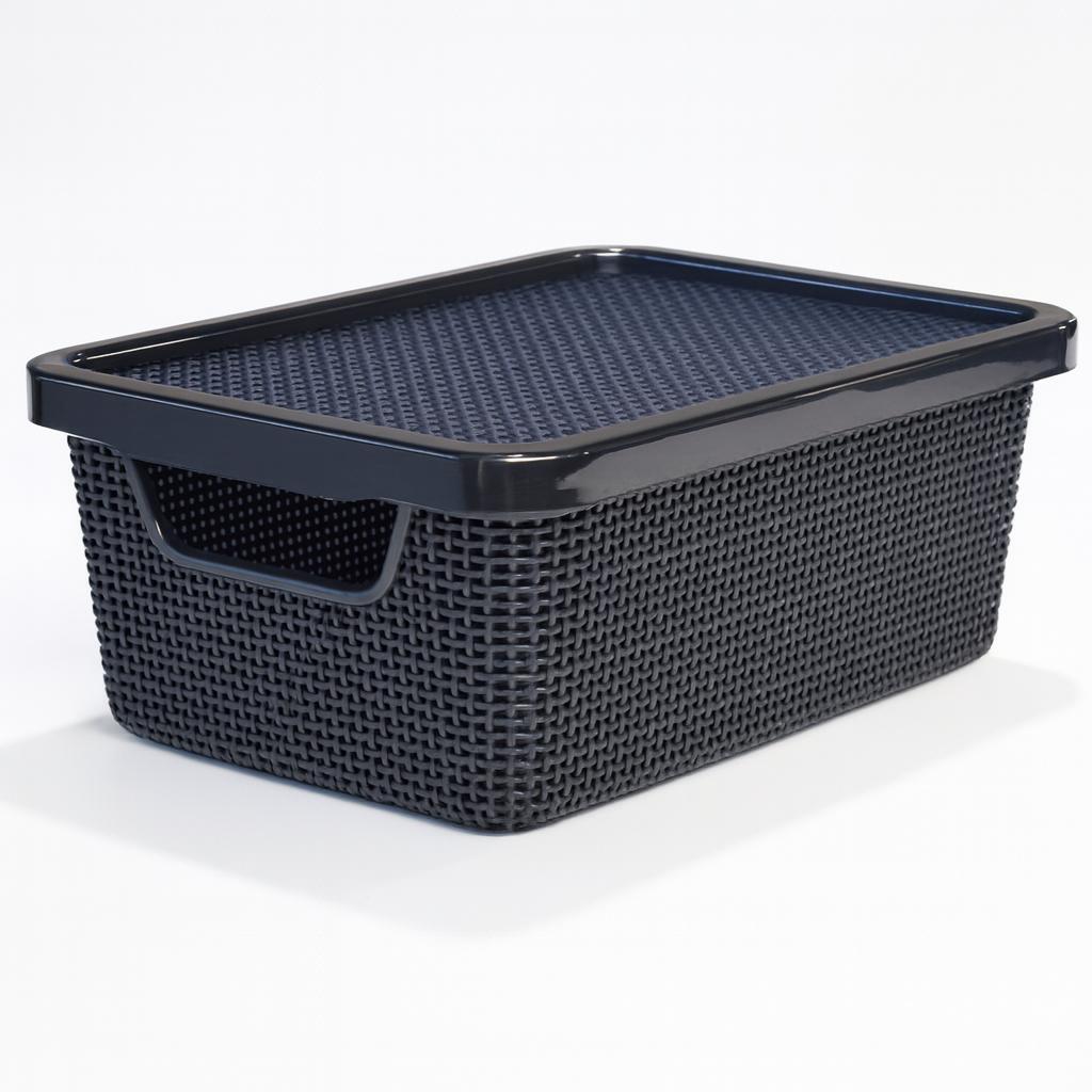 Organizador Jutta Com Tampa Preta 2L Arqplast - Cx 12 Unidades