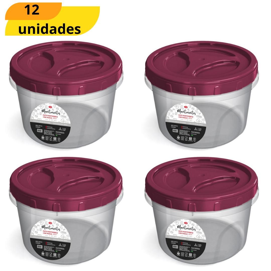 Pote Lock Facil Red N3 1,15Ml Mb  - Cx 12 Unidades