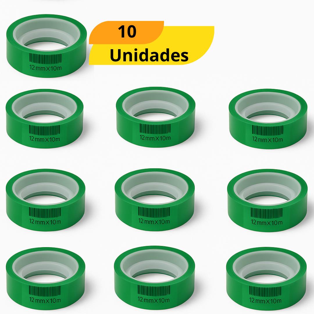 Fita Polisil Vrd 12X10 Uni Adelbras  - Cx 10 Unidades