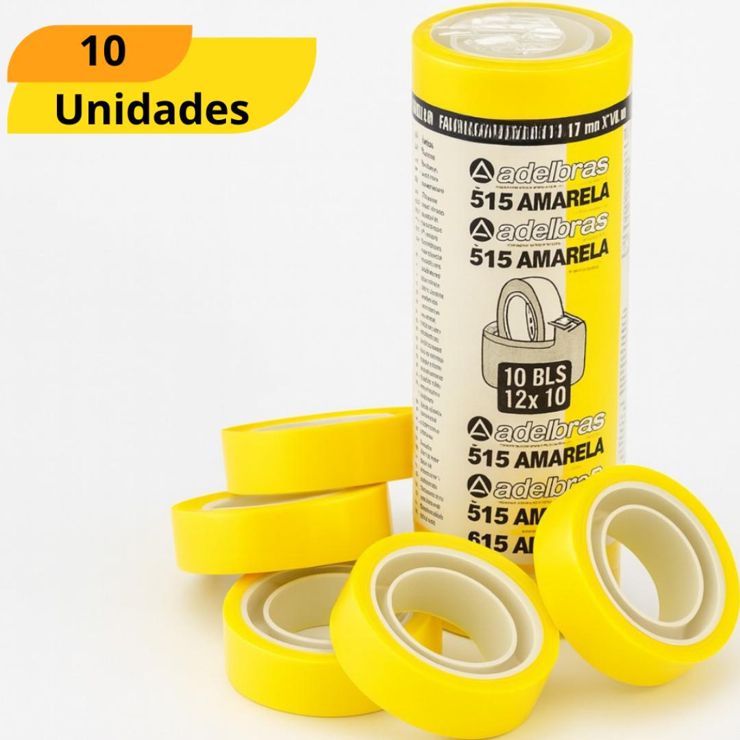 Fita Polisil Amar 12X10 Uni Adelbras - Cx 10 Unidades
