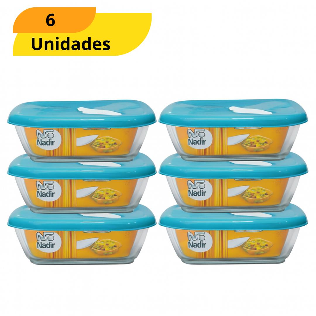 Assadeira Quadrada Com Tampa 1,5 Lt - Cx 6 Unidades