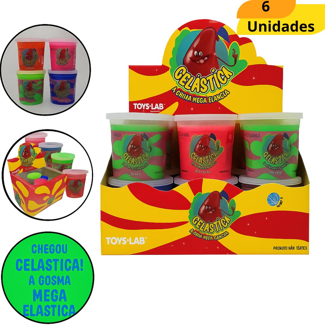Slime Com Glitter 180Gr Sortidas - Cx 6 Unidades