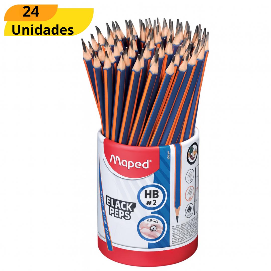 Lapis Grafite Hb C/Borracha Navy Blackpeps Maped  - Cx 24 Unidades