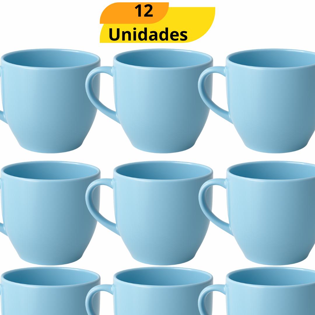Xicara Cha 170Ml Az Rr  - Cx 12 Unidades