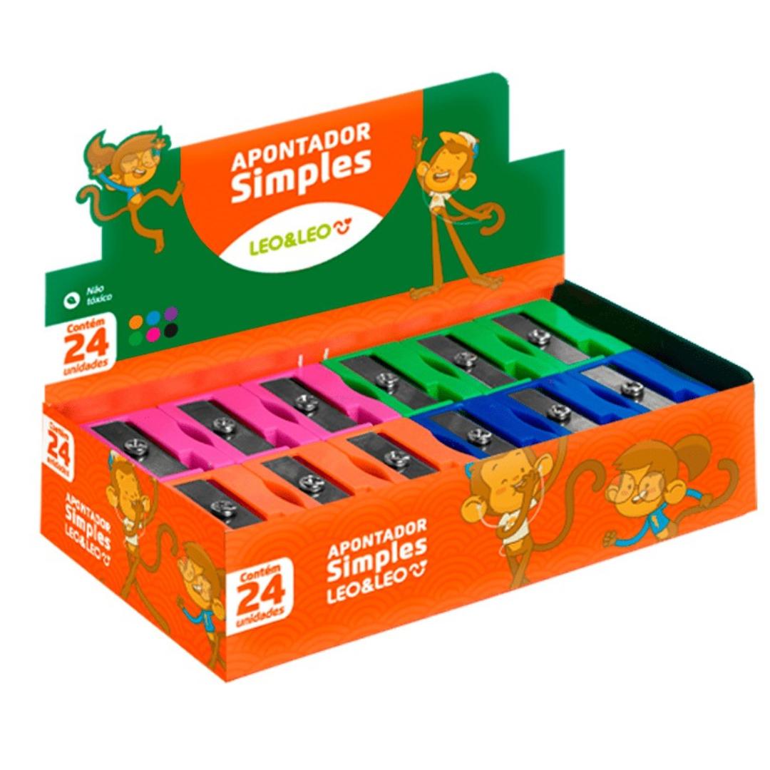 Apontador Simples New Leo E Leo 4125 - Cx 24 Unidades