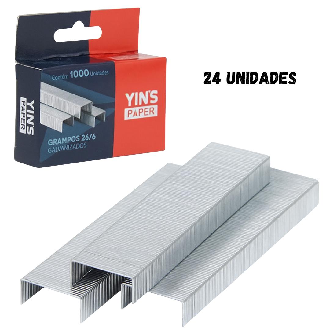Grampogalvanizado 26/6 C/1000 Yins  - Cx 24 Unidades