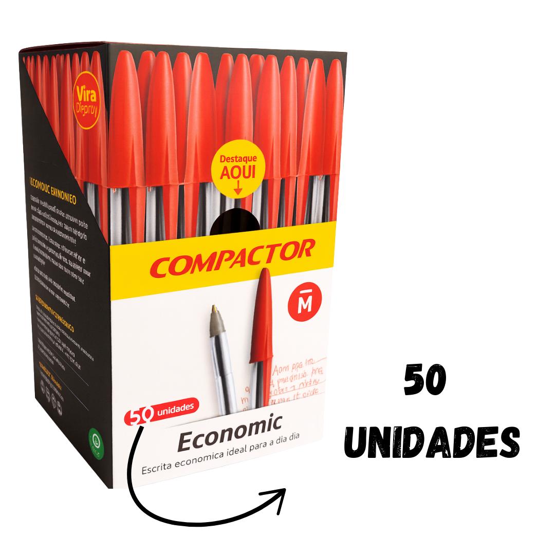 Caneta Esf Economic Cr Vm Compactor  - Cx 50 Unidades