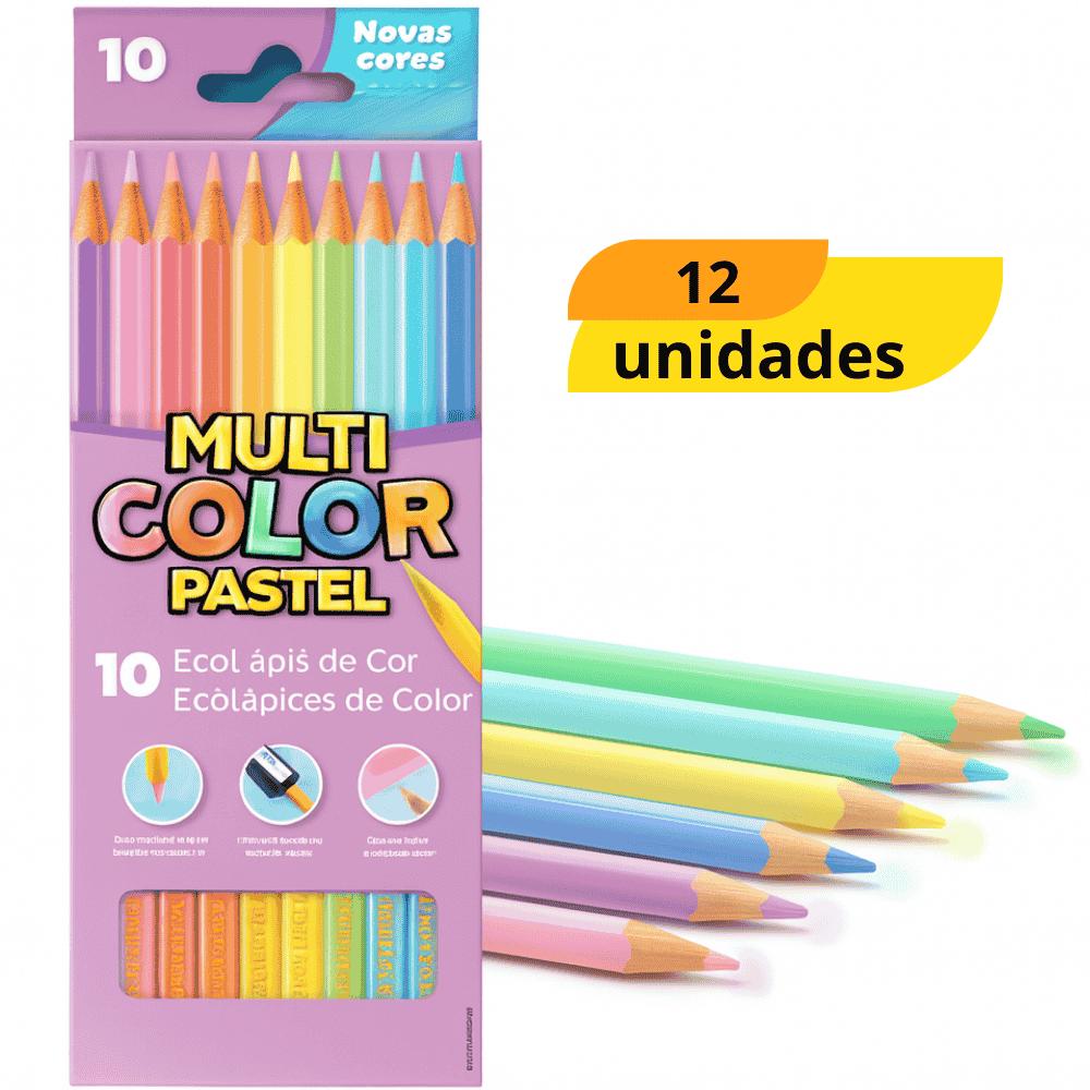 Ecolápis De Cor Pastel Multicolor Faber-Castell - Cx 12 Unidades