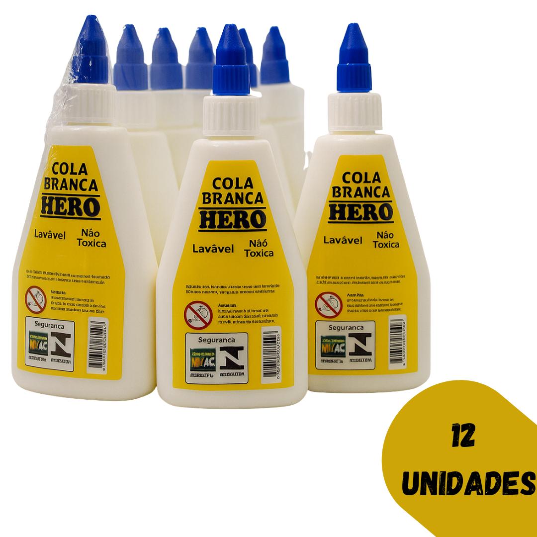 Cola Branca 90G Hero Cb90-120 - Cx 12 Unidades