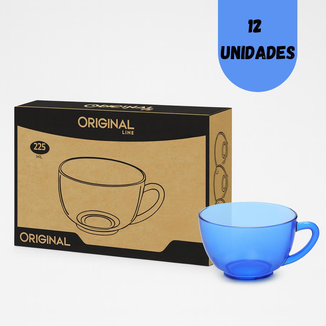 Xicara Pera Azul 225Ml Original Line  - Cx 12 Unidades