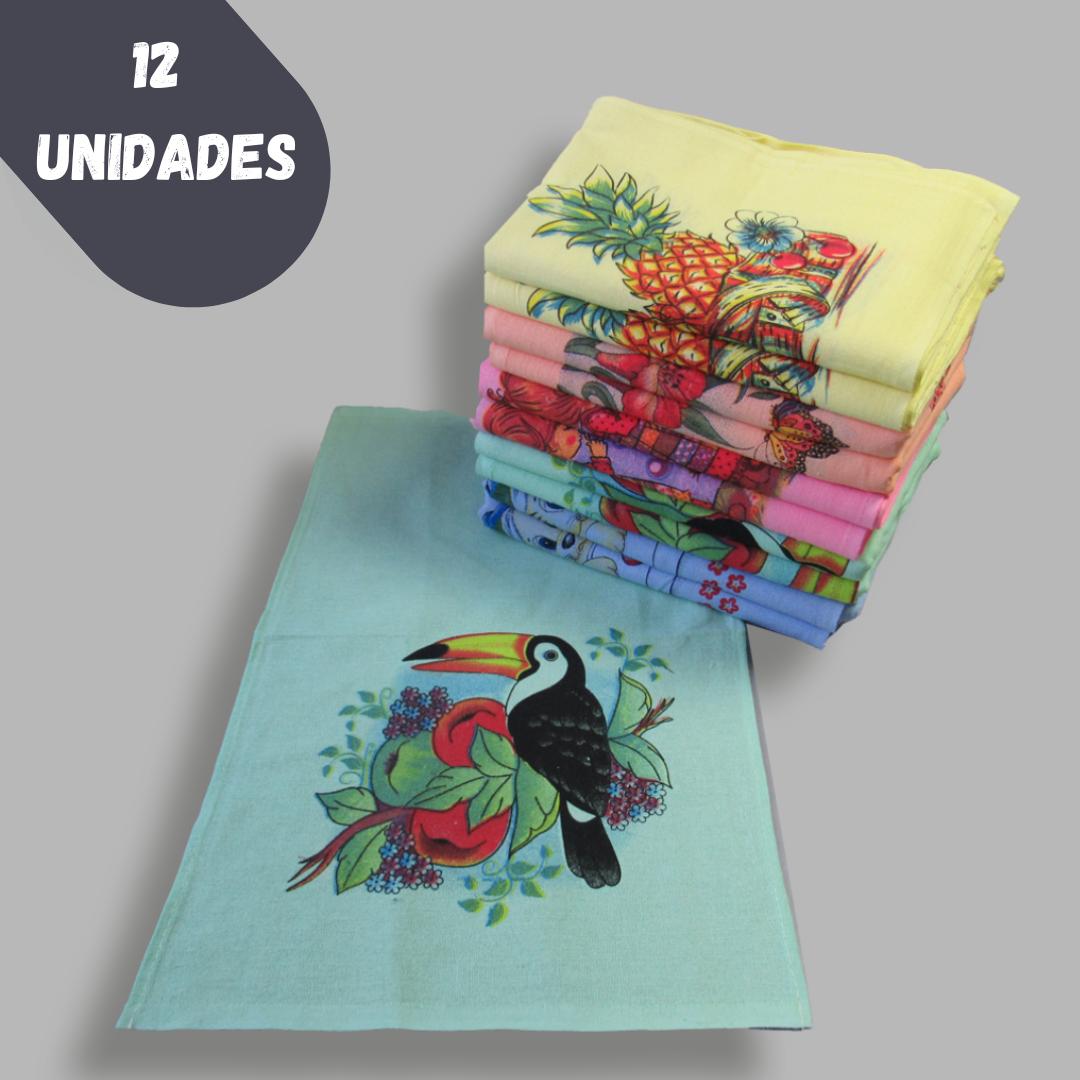 Pano De Algodao 7 Kellinha 37X60Cm Etamer  - Cx 12 Unidades