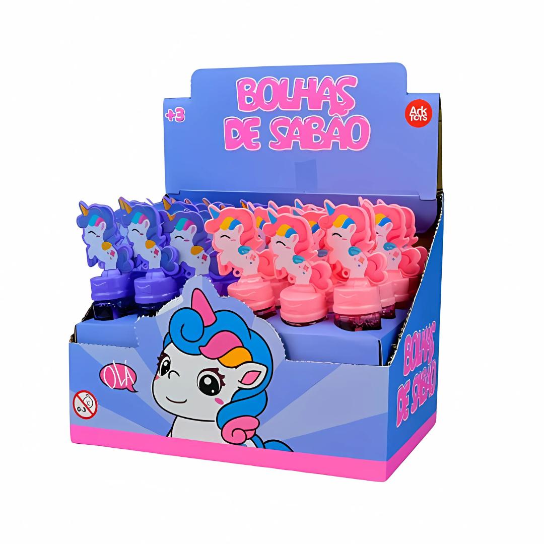 Bolha De Sabão Display Unicorn Arktoys  - Cx 24 Unidades