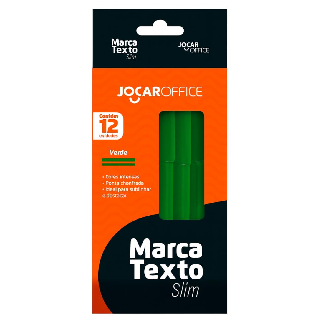 Marcador Texto Verde Slim Leo Leo  - Cx 12 Unidades