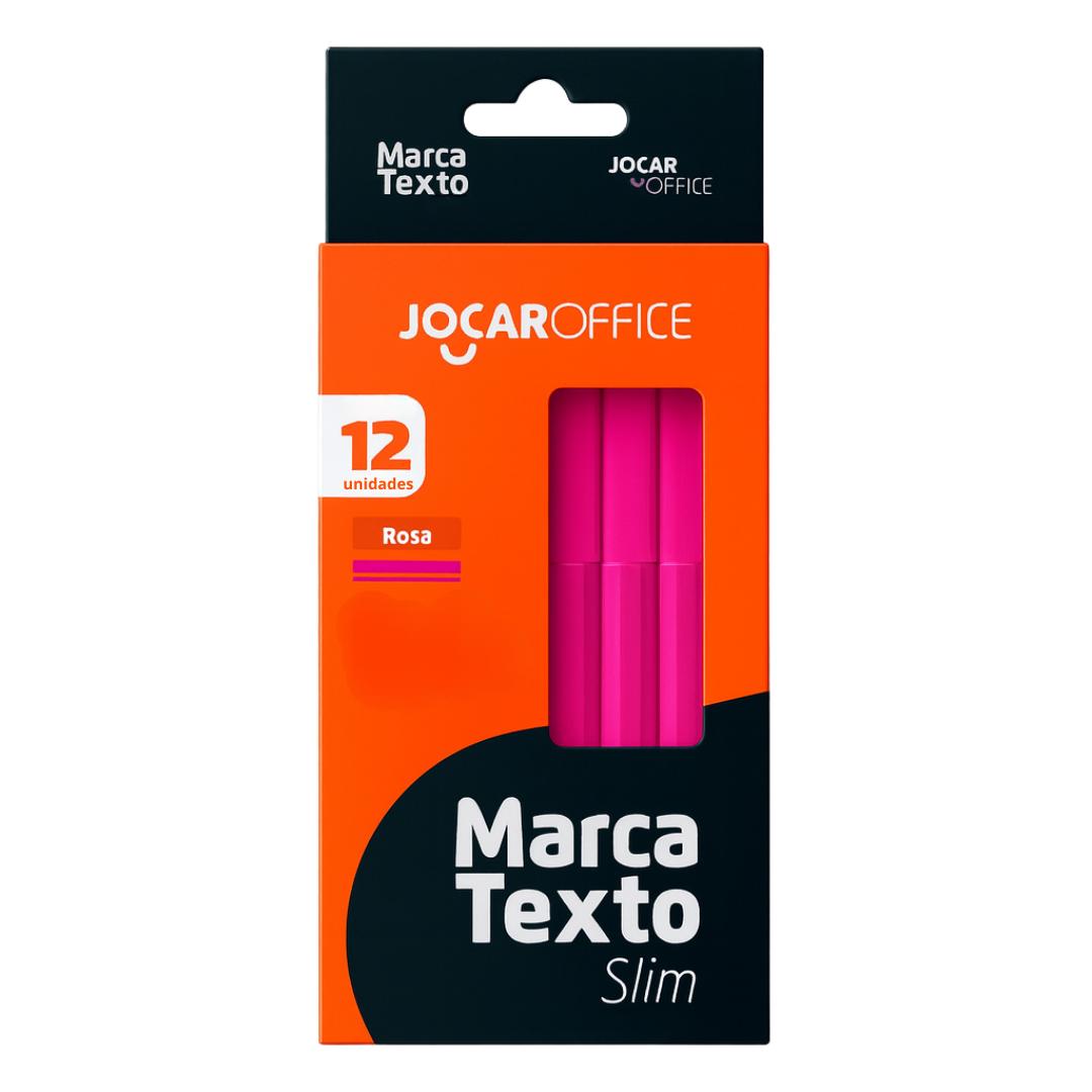 Marcador Texto Rosa Slim Leo Leo  - Cx 12 Unidades