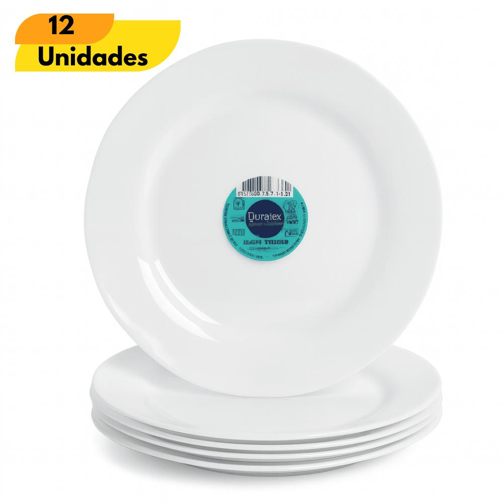 Prato Opaline Menu Raso 24Cm Nadir- Cx 12 Unidades