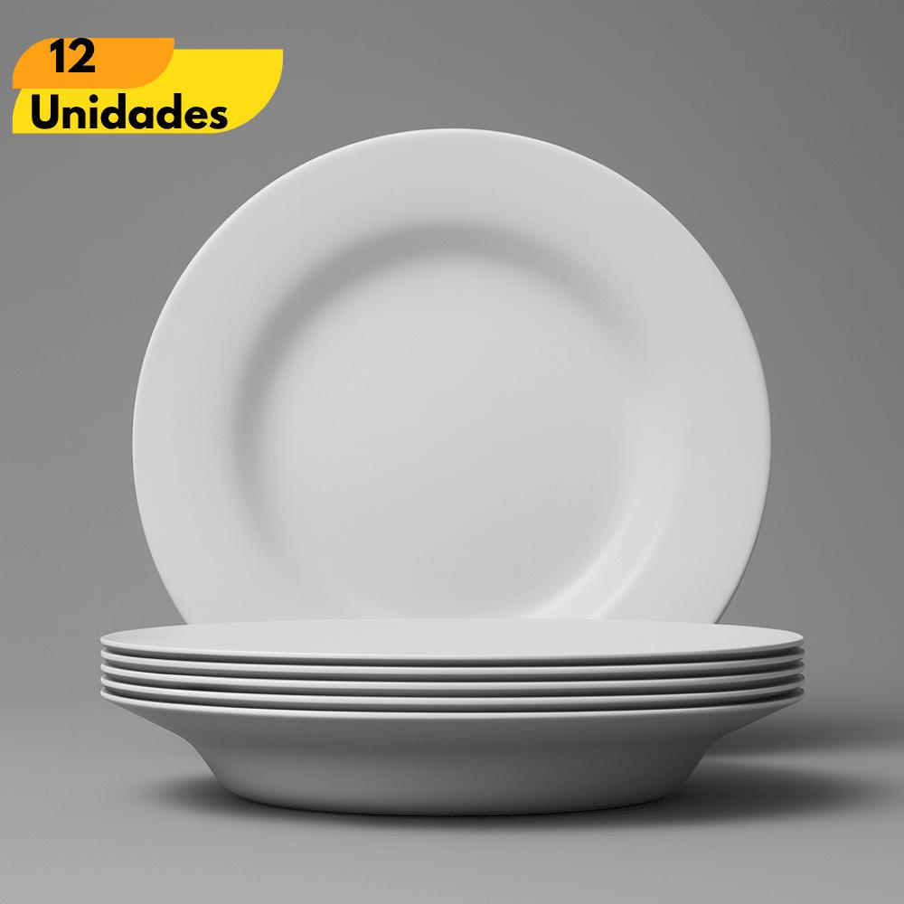 Prato Opaline Menu Fundo - Cx 12 Unidades