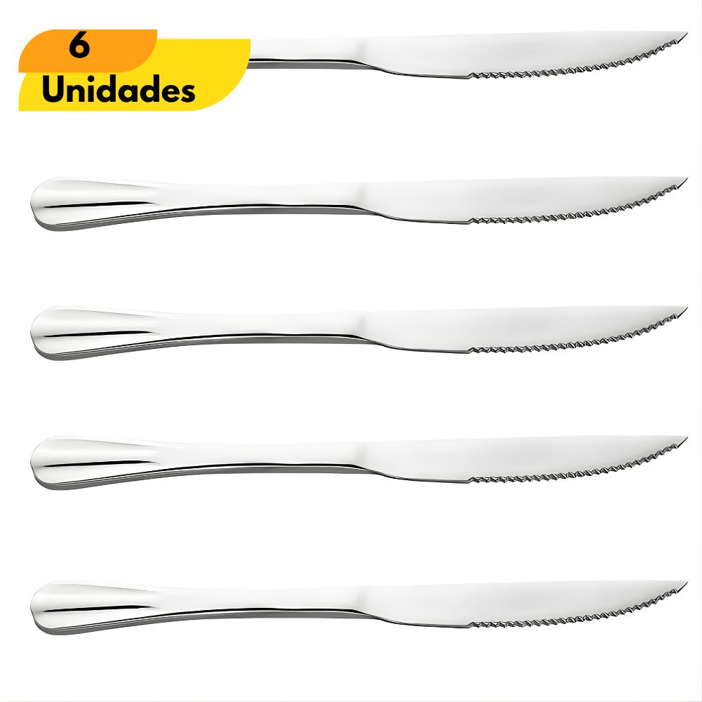 Faca De Churrasco - Cx 6 Unidades