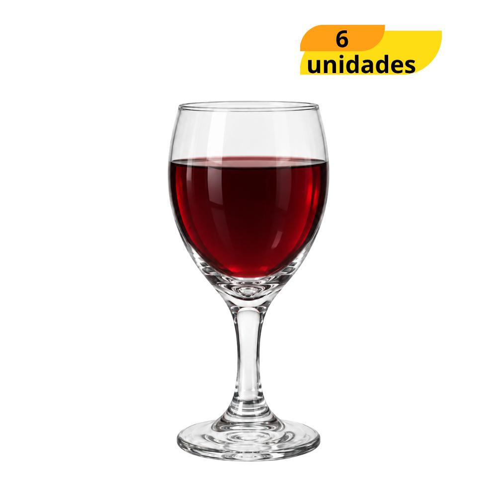 Taça Windsor Vinho Tinto 250ml Nadir - Cx 6 Unidades
