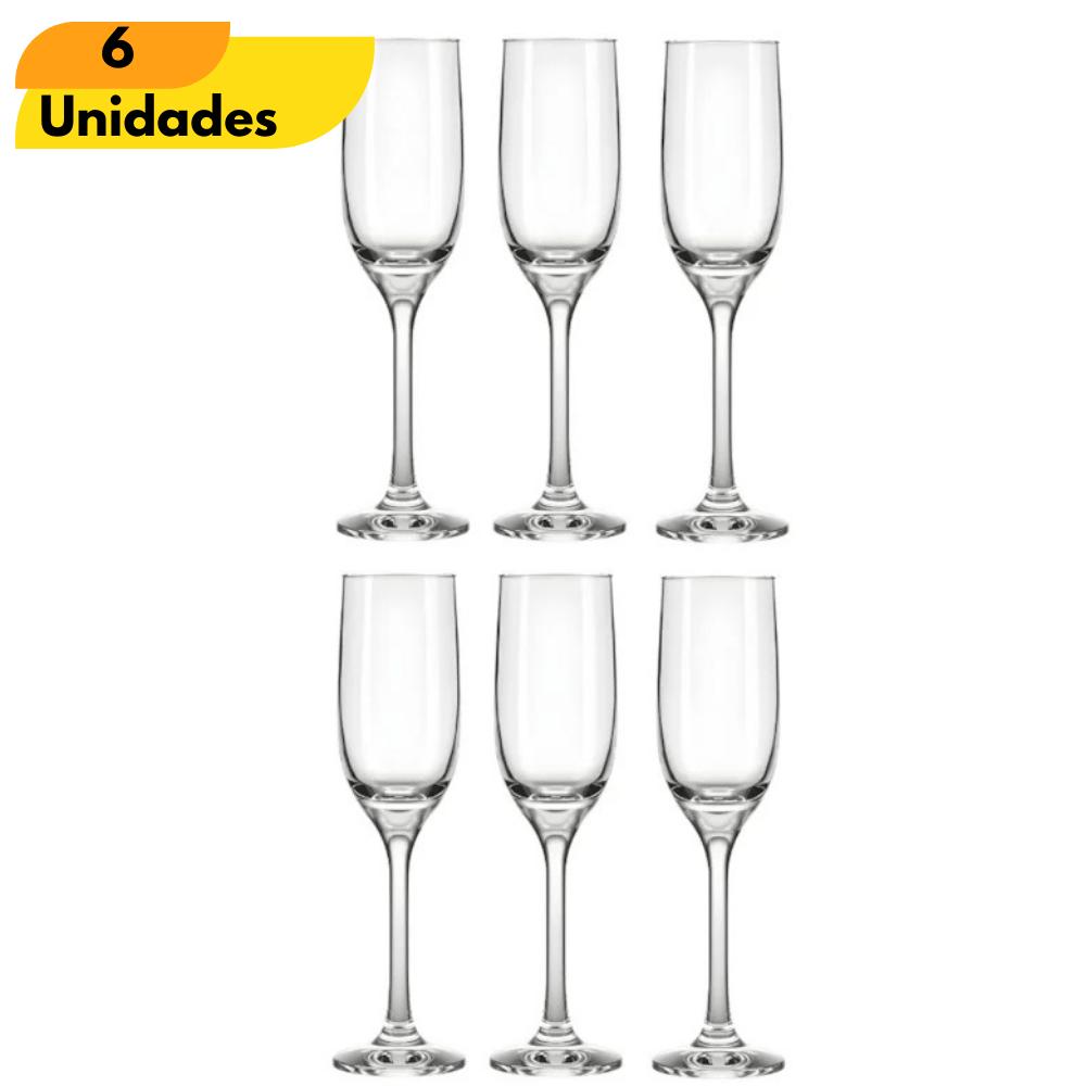 Taça Imperatriz Champanhe 220Ml  Nadir- Cx 6 Unidades
