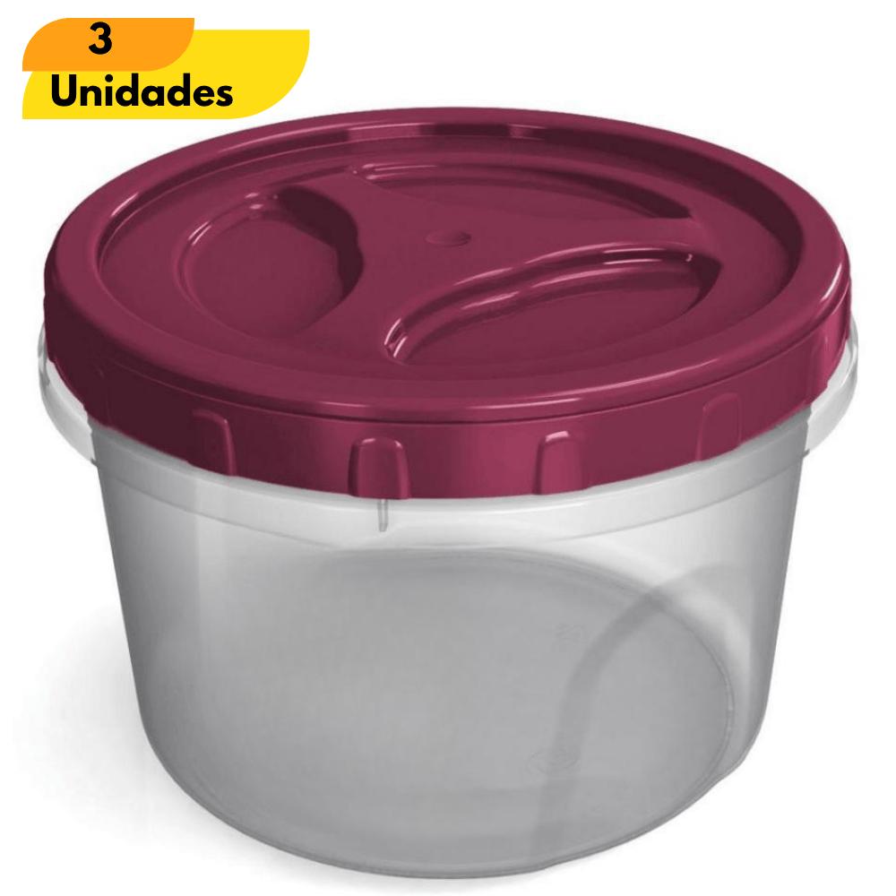 Pote Lock Fácil Red N4 3,25L - Cx 3 Unidades