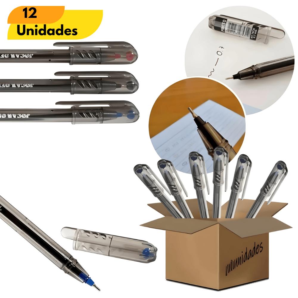 Caneta Esf 0,7Mm Preta - Cx 12 Unidades