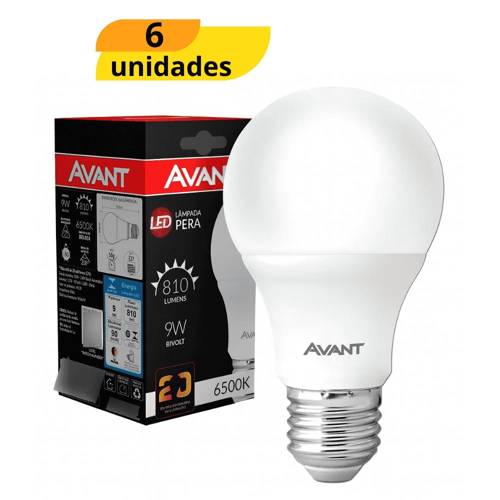 Lâmpada Led 9W Avant - Cx 6 Unidades