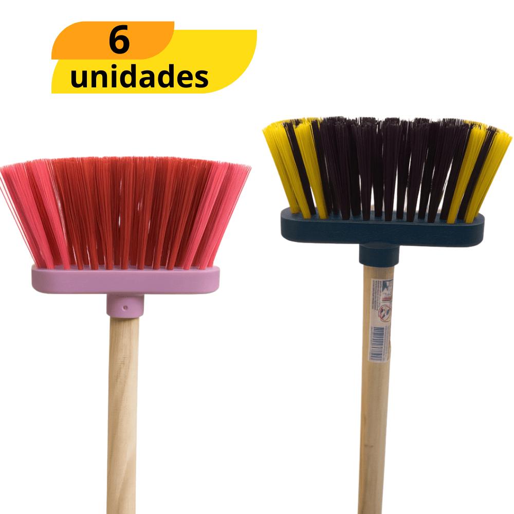 Vassoura Infantil Bianca Dielu - Cx 6 Unidades