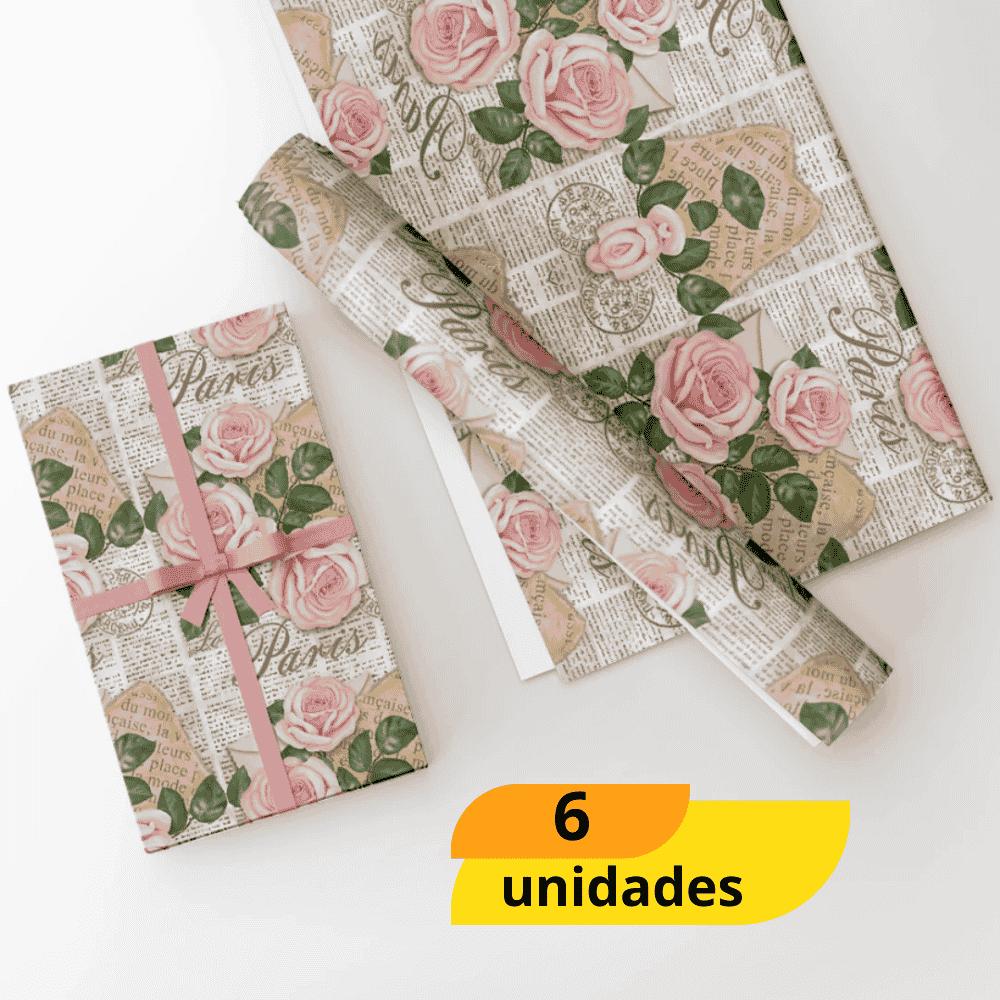 Folha De Papel Fantasia Adulto Gessele - Cx 6 Unidades